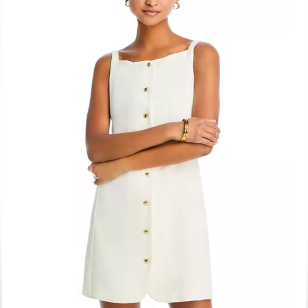 White button down dress